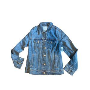 Old Navy Womens Medium Blue Denim Jacket Button Front